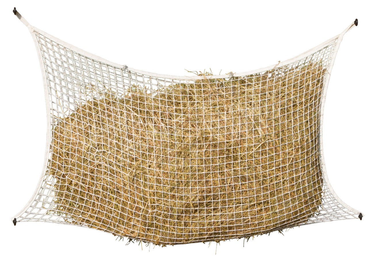 Filet à foin mailles 3X3cm blanc