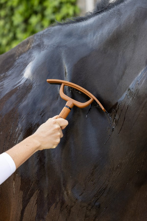 Covalliero Couteau de chaleur courbé Deluxe - marron/noir