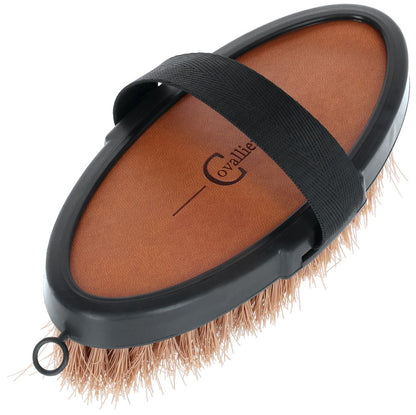 Covalliero Brosse de pansage modèle Deluxe - marron/noir