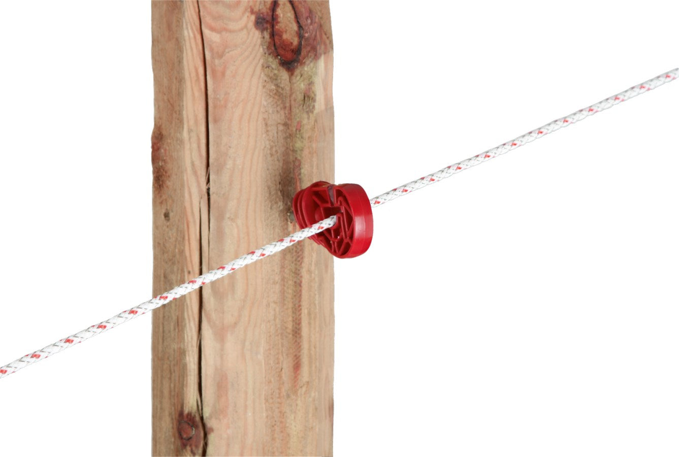 Cordelette de clôture TopLine Plus 400m x 6mm - blanc/rouge