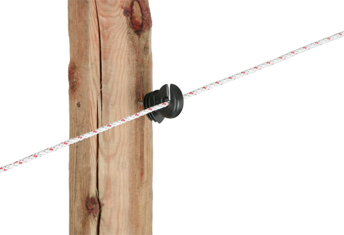 Cordelette de clôture TopLine Plus 400m x 6mm - blanc/rouge