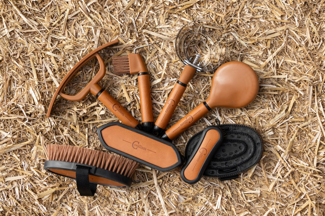 Covalliero Étrille américaine Deluxe - marron/noir