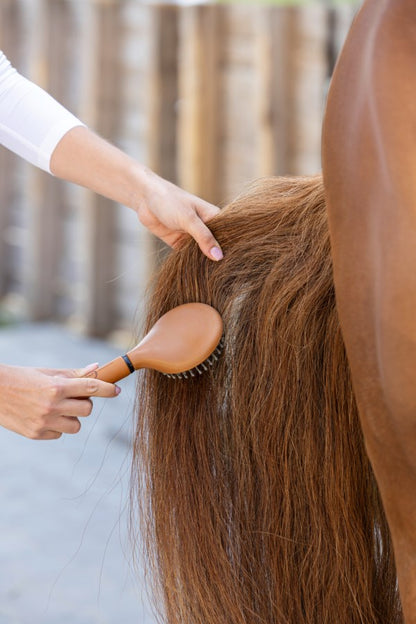 Covalliero Brosse à crinière modèle Deluxe - marron/noir