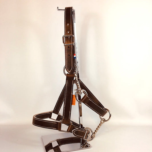 Licol en cuir Chromé – Gamme Ecurie –